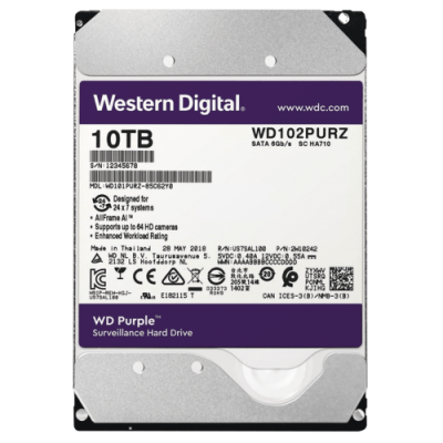Жесткий диск Western Digital WD Purple 10 TB (WD102PURZ) Жесткий диск Western Digital WD Purple 10 TB (WD102PURZ)